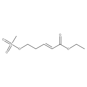 (E)-4-(ethoxycarbonyl)but-3-enyl methanesulfonate Structure