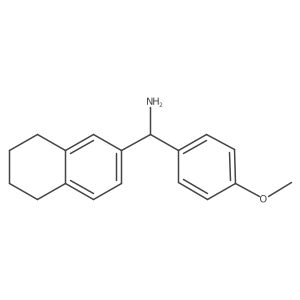 5,6,7,8-Tetrahydro-I+/--(4-methoxyphenyl)-2-naphthalenemethanamine结构式