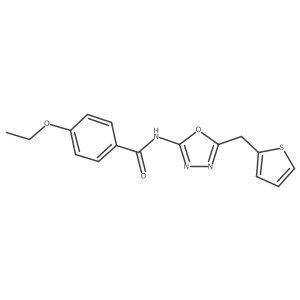 4-ethoxy-N-(5-(thiophen-2-ylmethyl)-1,3,4-oxadiazol-2-yl)benzamide Structure