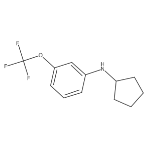 N-cyclopentyl-3-(trifluoromethoxy)aniline结构式