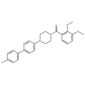 (2,3-Dimethoxyphenyl)(4-(6-(4-fluorophenyl)pyridazin-3-yl)piperazin-1-yl)methanone结构式