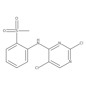(2,5-Dichloro-pyrimidin-4-yl)-(2-methanesulfonyl-phenyl)-amine Structure