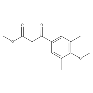 Methyl 3-(4-methoxy-3,5-dimethylphenyl)-3-oxopropanoate Structure