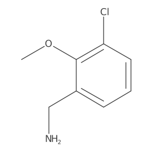 (3-Chloro-2-methoxyphenyl)methanamine Structure