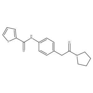 N-{4-[2-oxo-2-(pyrrolidin-1-yl)ethyl]phenyl}thiophene-2-carboxamide Structure