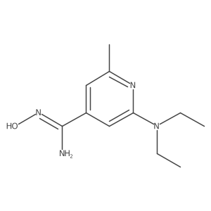 2-(Diethylamino)-N-hydroxy-6-methyl-isonicotinamidine结构式
