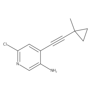 6-Chloro-4-((1-methylcyclopropyl)ethynyl)pyridin-3-amine Structure