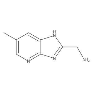 (6-Methyl-3H-imidazo[4,5-b]pyridin-2-yl)methanamine Structure