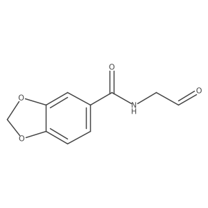 N-(2-oxoethyl)-1,3-benzodioxole-5-carboxamide结构式