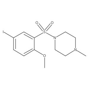 1-(5-Iodo-2-methoxybenzenesulfonyl)-4-methylpiperazine Structure