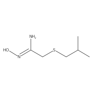 N'-Hydroxy-2-[(2-methylpropyl)sulfanyl]ethanimidamide Structure