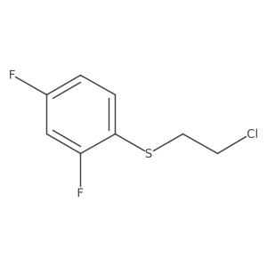 1-[(2-Chloroethyl)sulfanyl]-2,4-difluorobenzene结构式