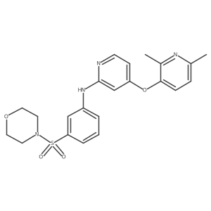 4-[(2,6-Dimethyl-3-pyridinyl)oxy]-N-[3-(4-morpholinylsulfonyl)phenyl]-2-pyridinamine Structure