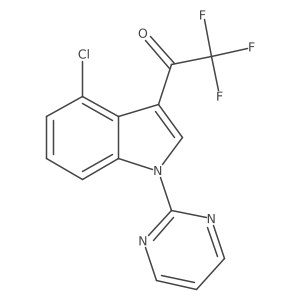 1-(4-Chloro-1-pyrimidin-2-yl-1H-indol-3-yl)-2,2,2-trifluoroethanone结构式