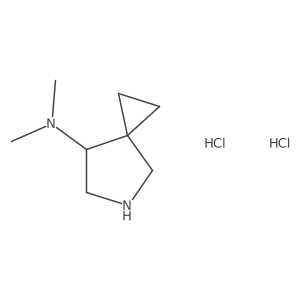 racemic N,N-dimethyl-5-azaspiro[2.4]heptan-7-amine dihydrochloride结构式