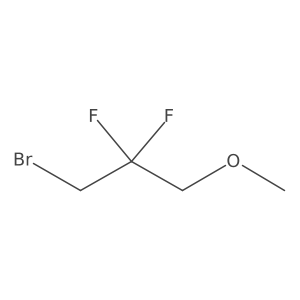 1-Bromo-2,2-difluoro-3-methoxypropane Structure