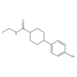 1-(4-aminophenyl)-N-ethylpiperidine-4-carboxamide Structure