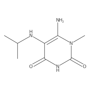 6-Amino-5-(isopropylamino)-1-methylpyrimidine-2,4(1H,3H)-dione结构式