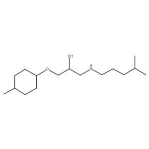 1-[(4-Methylcyclohexyl)oxy]-3-[(4-methylpentyl)amino]-2-propanol结构式