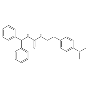1-Benzhydryl-3-(4-(dimethylamino)phenethyl)urea结构式