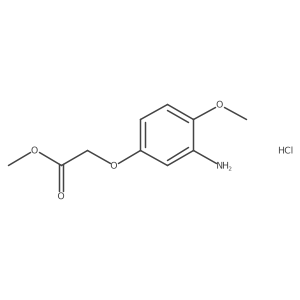 Methyl (3-amino-4-methoxyphenoxy)acetate hydrochloride结构式