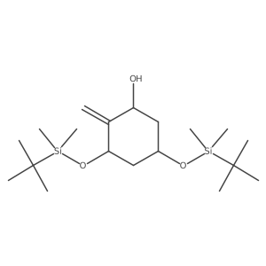 (1R,3S,5R)-3,5-Bis((tert-butyldimethylsilyl)oxy)-2-methylenecyclohexan-1-ol Structure