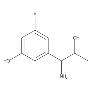 3-((1R,2R)-1-Amino-2-hydroxypropyl)-5-fluorophenol结构式