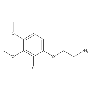 2-(2-Chloro-3,4-dimethoxyphenoxy)ethan-1-amine Structure