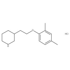 3-[2-(2,4-Dimethylphenoxy)ethyl]piperidine hydrochloride结构式