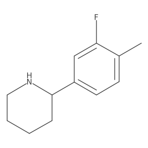 (R)-2-(3-Fluoro-4-methylphenyl)piperidine Structure