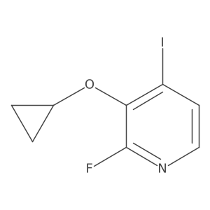 3-Cyclopropoxy-2-fluoro-4-iodopyridine结构式