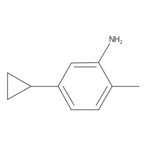 5-Cyclopropyl-2-methylaniline结构式