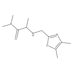 Propanamide, 2-[[(4,5-dimethyl-2-oxazolyl)methyl]amino]-N,N-dimethyl-结构式