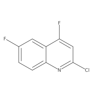 2-Chloro-4,6-difluoroquinoline Structure