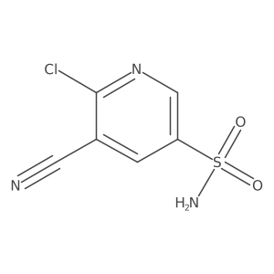 6-Chloro-5-cyanopyridine-3-sulfonamide Structure