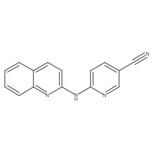 6-(2-Quinolinylamino)-3-pyridinecarbonitrile结构式