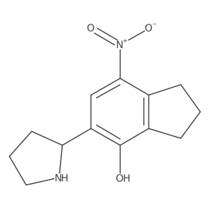 (R)-7-Nitro-5-(pyrrolidin-2-yl)-2,3-dihydro-1H-inden-4-ol结构式