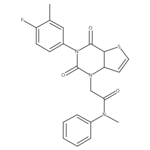 2-[3-(4-fluoro-3-methylphenyl)-2,4-dioxo-1H,2H,3H,4H-thieno[3,2-d]pyrimidin-1-yl]-N-methyl-N-phenylacetamide Structure