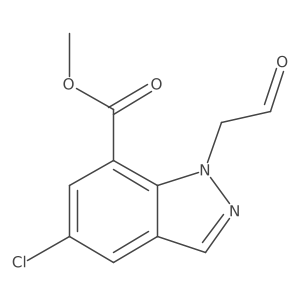 methyl 5-chloro-1-(2-oxoethyl)-1H-indazole-7-carboxylate Structure