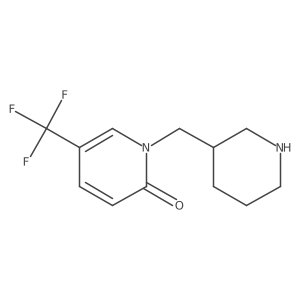 1-(piperidin-3-ylmethyl)-5-(trifluoromethyl)pyridin-2(1H)-one Structure