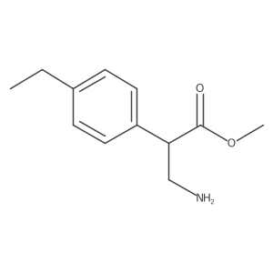 Methyl 3-amino-2-(4-ethylphenyl)propanoate Structure
