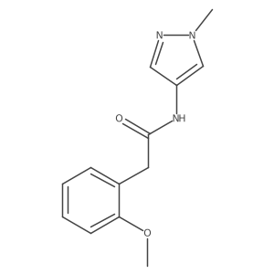 2-(2-methoxyphenyl)-N-(1-methyl-1H-pyrazol-4-yl)acetamide Structure