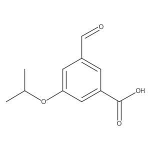 3-Formyl-5-isopropoxybenzoic acid结构式