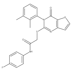 2-{[3-(2,3-dimethylphenyl)-4-oxo-3,4-dihydrothieno[3,2-d]pyrimidin-2-yl]sulfanyl}-N-(4-fluorophenyl)acetamide Structure