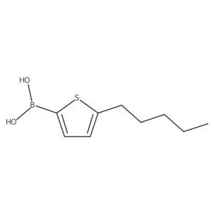 5-Pentylthiophene-2-boronicacid结构式