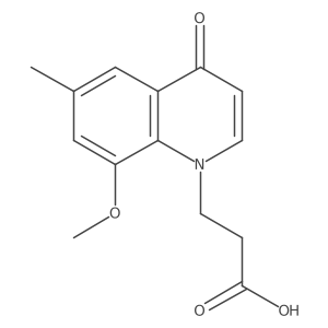 3-(8-Methoxy-6-methyl-4-oxoquinolin-1(4H)-yl)propanoic acid Structure