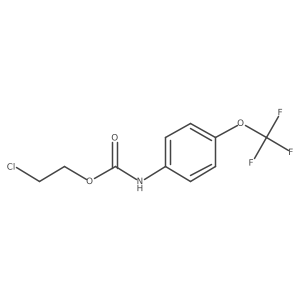 Carbamic acid, N-[4-(trifluoromethoxy)phenyl]-, 2-chloroethyl ester结构式