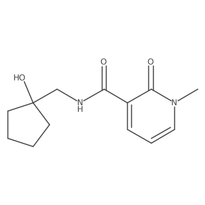 N-((1-hydroxycyclopentyl)methyl)-1-methyl-2-oxo-1,2-dihydropyridine-3-carboxamide Structure