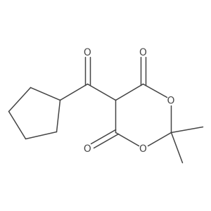 5-Cyclopentanecarbonyl-2,2-dimethyl-1,3-dioxane-4,6-dione Structure