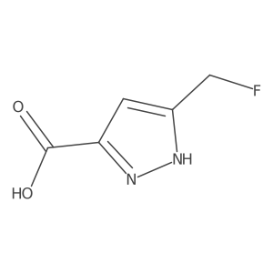 5-(fluoromethyl)-1H-pyrazole-3-carboxylic acid Structure